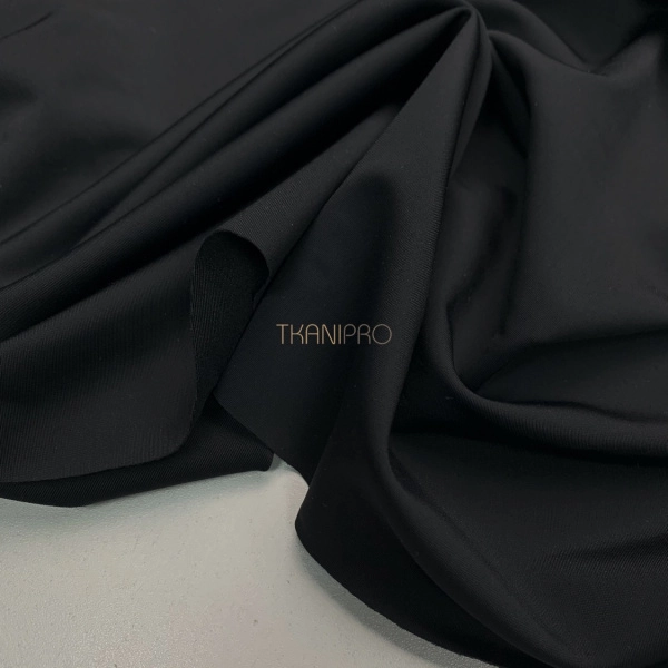 Ткань бифлекс цвет черный, арт. BF4520-2
