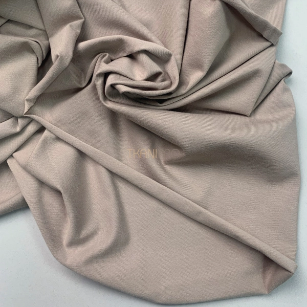 Трикотаж кулирная гладь, арт. DK3551-117 цвет бежевый