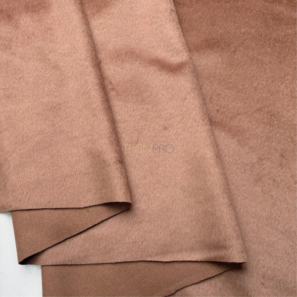 Ткань пальтовая шерстяная с ворсом цвет тауп, арт. IKC3110-1