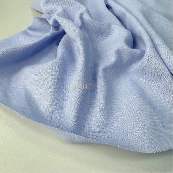 Ткань лён с вискозой цвет голубой, арт. L2156-17