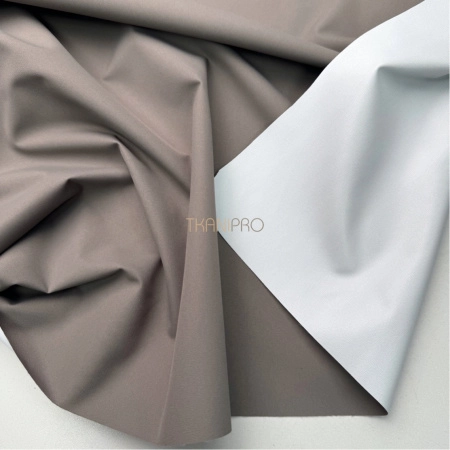 Плащевая ткань на мембране цвет коричневый серый, арт. PL0001-32