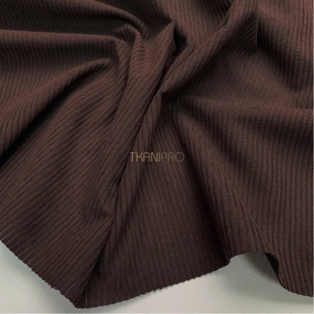 Вельвет ткань цвет коричневый, арт. KV5352-60