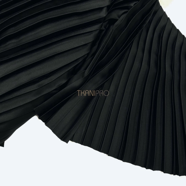 Плиссе параллельное двойная складка цвет черный , арт. PLS1210-66