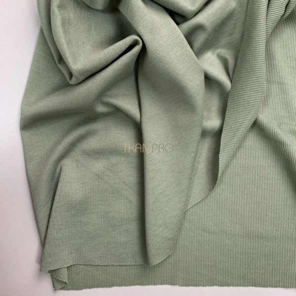 Трикотаж рибана, арт. TM2110-5 цвет оливковый