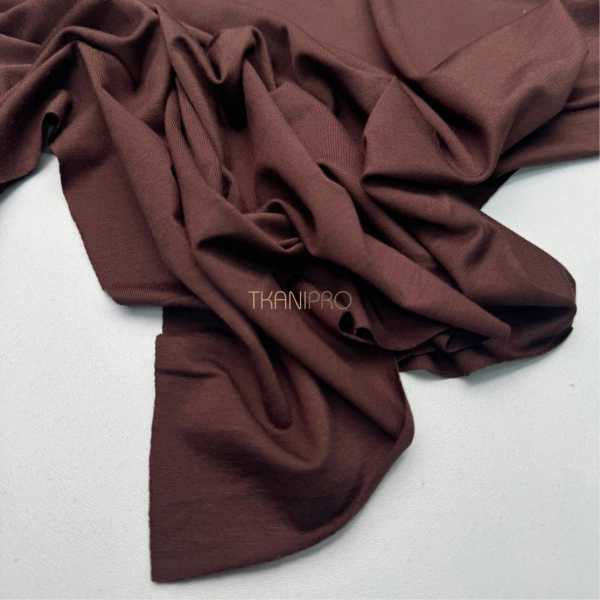 Трикотаж стрейч вискоза цвет коричневый, арт. MD2129-29