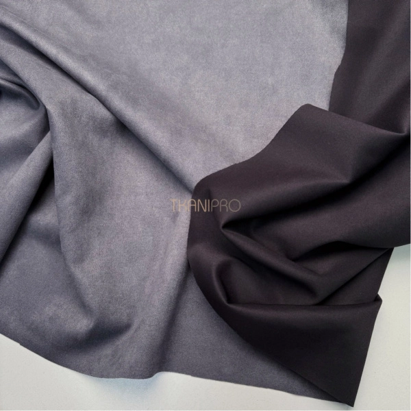 Замша на скубе цвет графит, арт. M1344-12