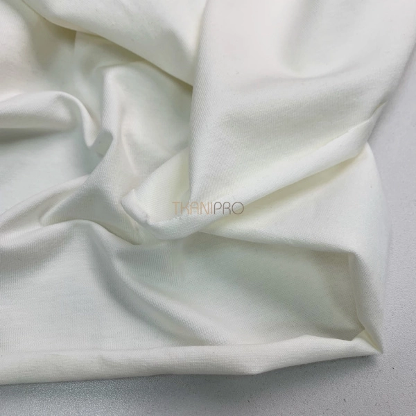 Трикотаж кулирная гладь, арт. DK3551-34 цвет молочный