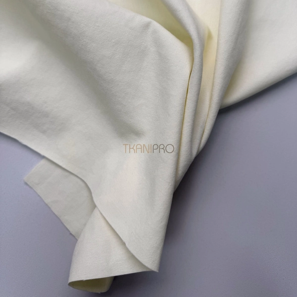 Хлопок твил плотный  цвет ванильный, арт. IKM3005-3