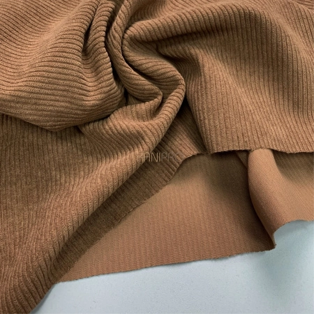 Вельвет ткань цвет ореховый кофейный, арт. KV5351-3