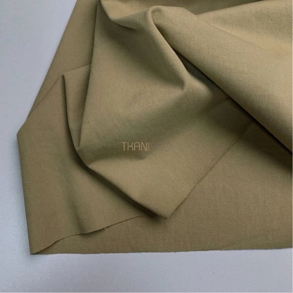 Хлопок твил плотный, арт. IKM3001-8 цвет бежевый хаки