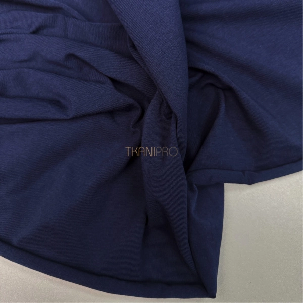 Трикотаж кулирная гладь цвет темный синий, арт. DK3555-10