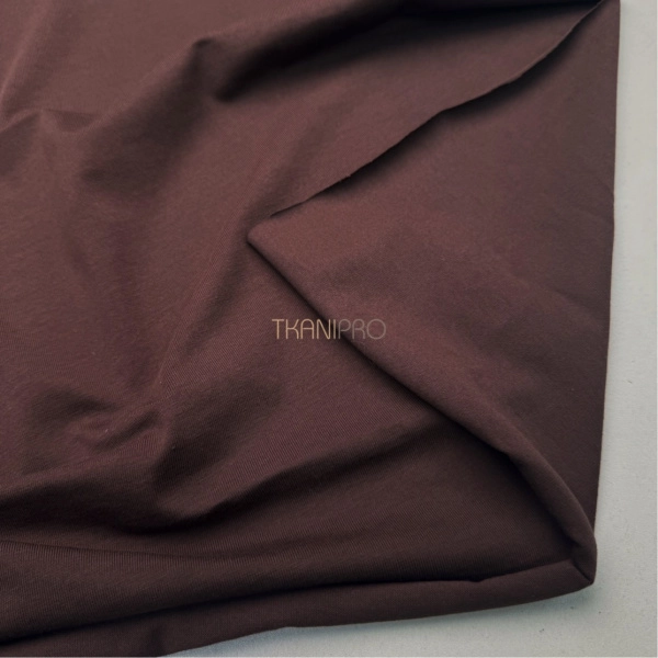 Трикотаж кулирная гладь, арт. DK3551-41 цвет коричневый