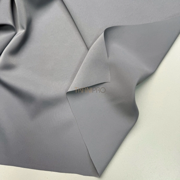 Креп сатин цвет серый,  арт. SK4032-3