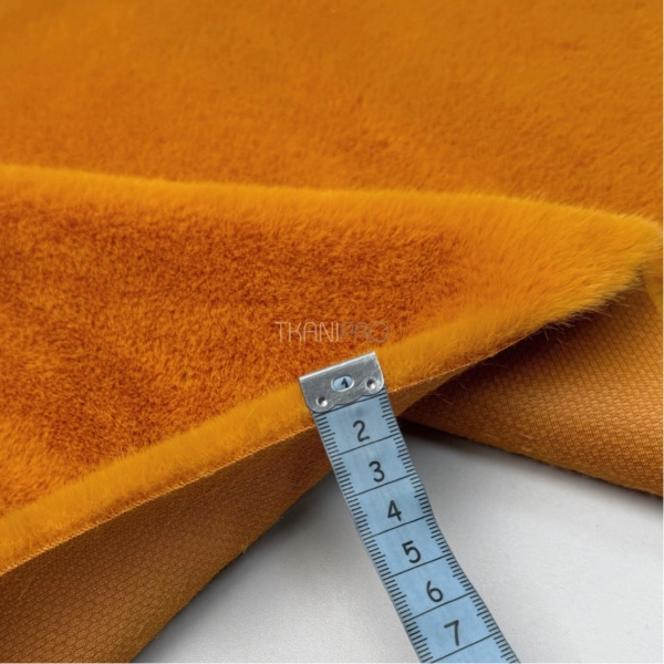 Норка искусственный мех, арт. ON1028-13 цвет рыжий оранжевый