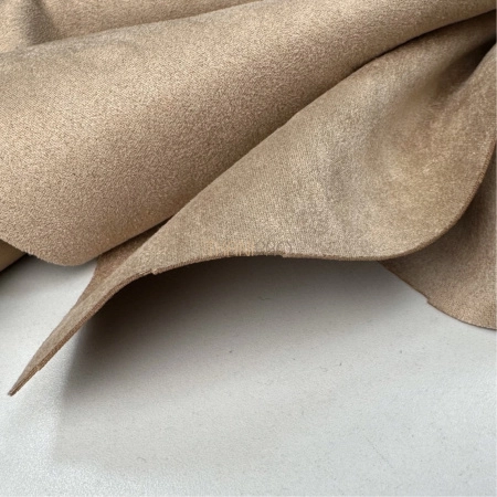Замша на скубе бежевая, арт. M1342-1