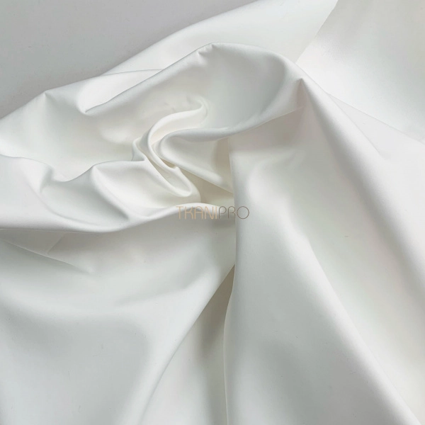 Плащевая ткань пич бондинг, арт. PL3232-128 цвет белый