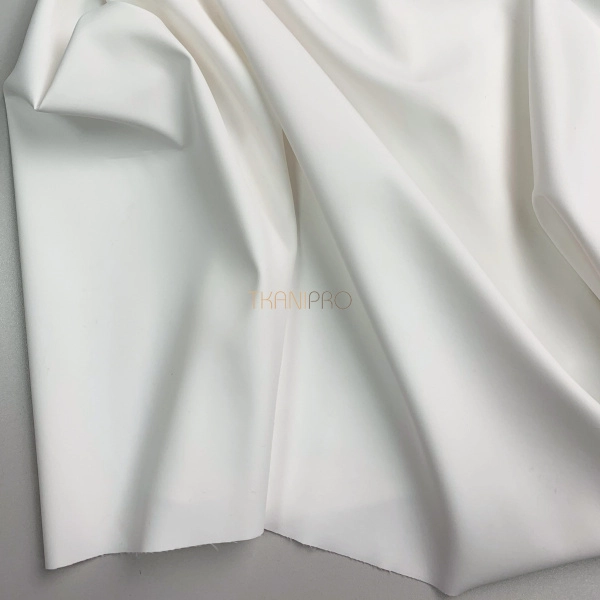 Плащевая ткань пич бондинг, арт. PL3232-128 цвет белый