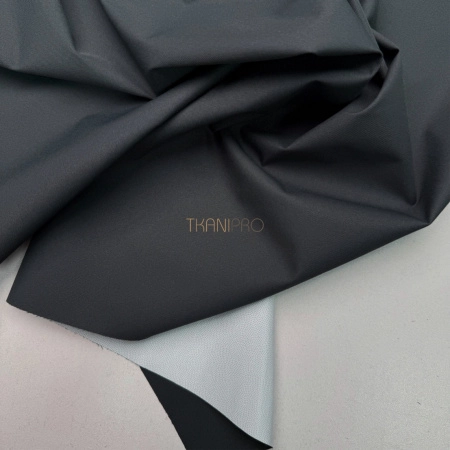 Плащевая ткань на мембране цвет графит, арт. PL0001-36