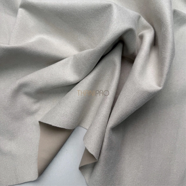 Замша на скубе цвет бежевый, арт. M1344-3