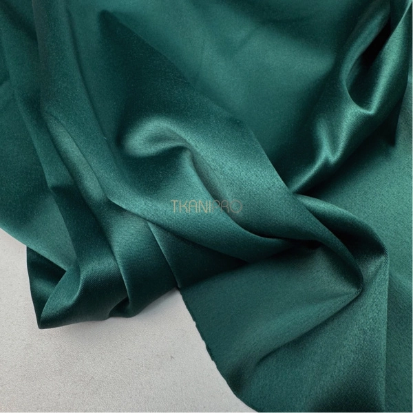 Атлас плотный цвет изумрудный, арт. A2095-10