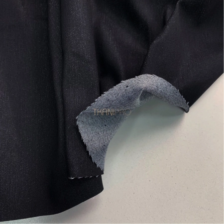 Ткань деним цвет черный, арт. JL5101-3