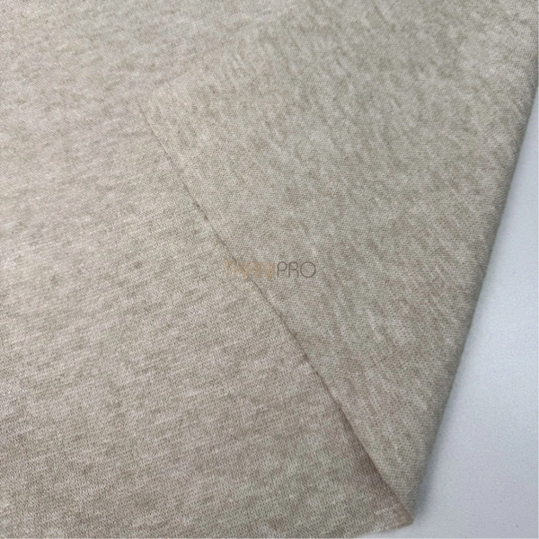 Трикотаж софт двусторонний цвет бежевый меланж, арт. WD9002-3