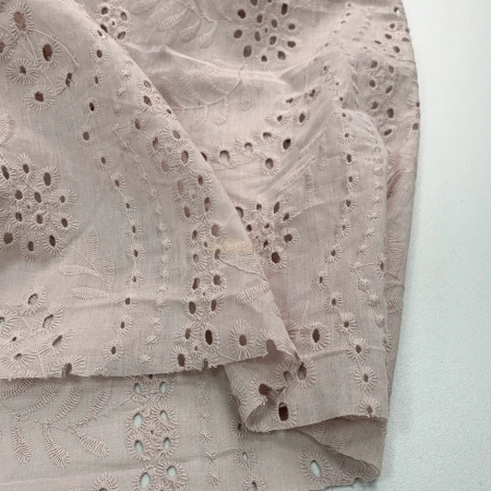 Хлопковое шитье, арт. QS2049-6 цвет пудровый