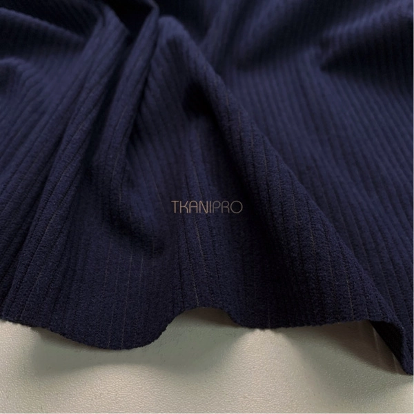 Вельвет ткань цвет синий, арт. KV5352-62