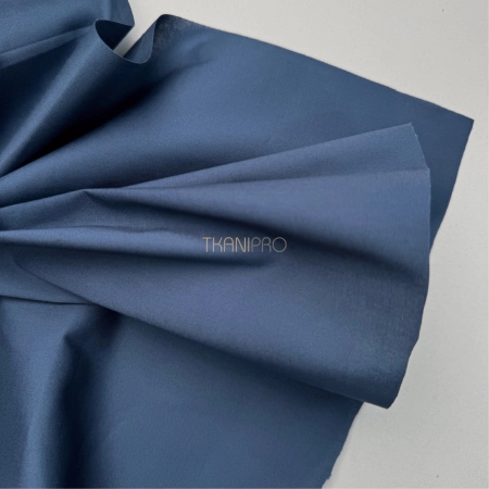 Хлопок поплин стрейч цвет синий, арт. TC2036-4