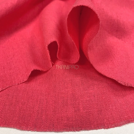 Ткань лён с вискозой цвет розовый коралловый, арт. L2145-20