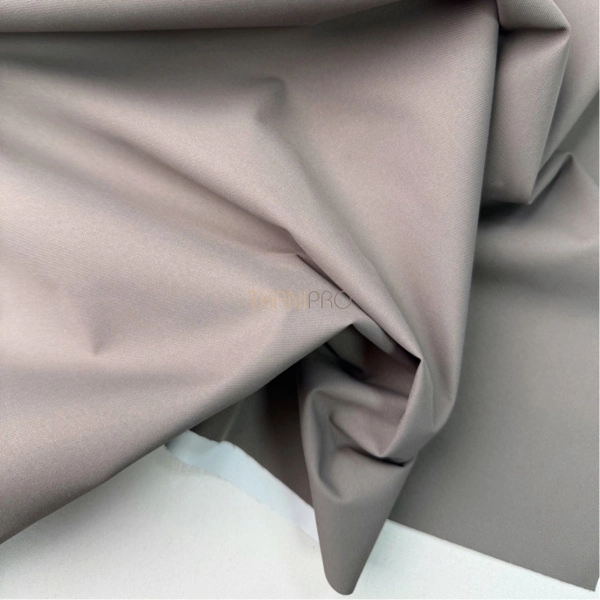 Плащевая ткань на мембране цвет коричневый серый, арт. PL0001-32