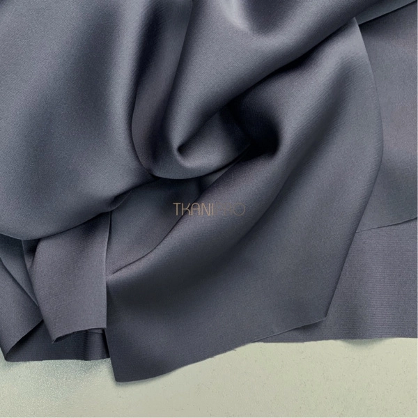 Шелк искусственный цвет серый графит, арт. S2133-46