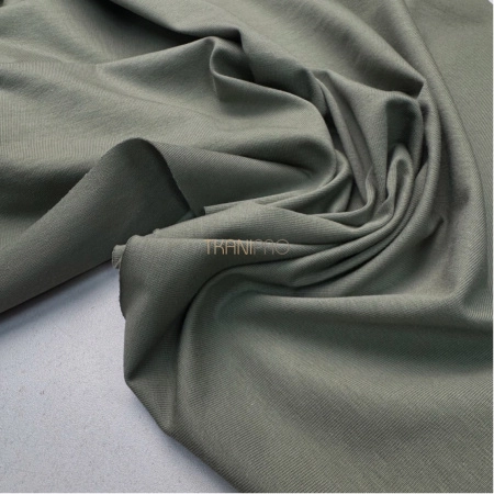 Трикотаж кулирная гладь, арт. DK3551-136 цвет хаки