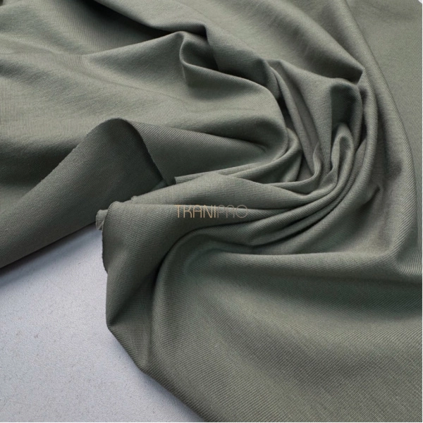 Трикотаж кулирная гладь, арт. DK3551-136 цвет хаки