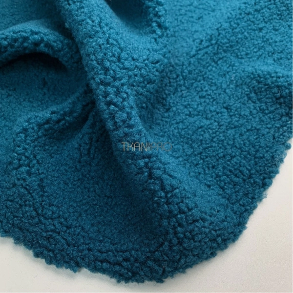 Мех барашек цвет морская волна, арт. WF3040-49