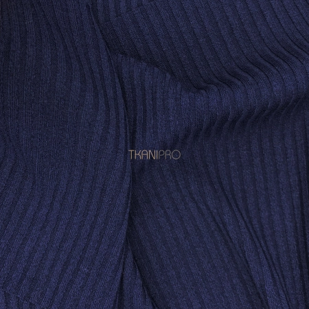 Трикотаж лапша, арт. DW1900-11 цвет темный синий
