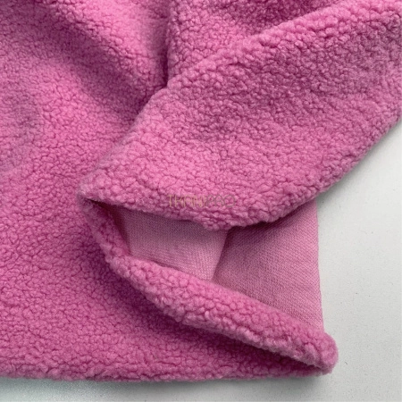 Мех барашек цвет розовый барби, арт. WF3042-28