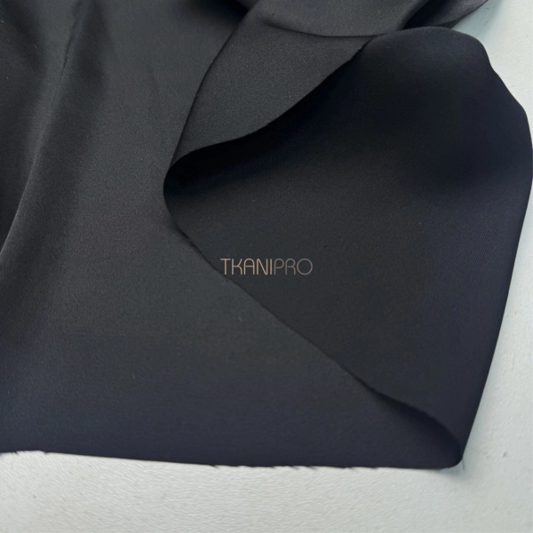 Шелк искусственный цвет черный, арт. S2149-3