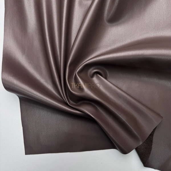 Искусственная кожа на замше цвет коричневый, арт. OW9004-18