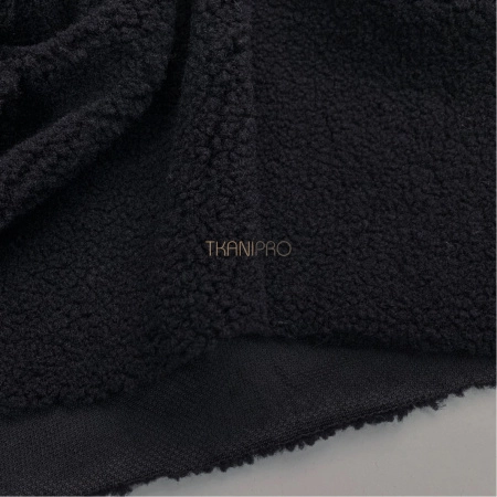 Мех барашек цвет черный, арт. WF3040-61