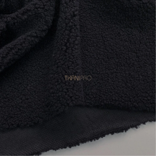 Мех барашек цвет черный, арт. WF3040-61