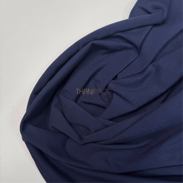 Трикотаж кулирная гладь цвет темный синий, арт. DK3555-10