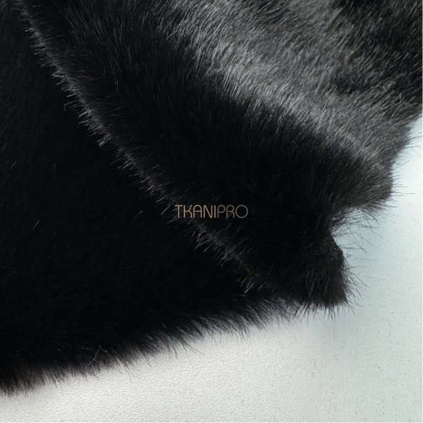 Норка искусственный мех, арт. NO1001-3 цвет черный
