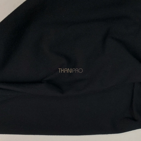 Трикотаж кулирная гладь цвет черный, арт. DK3551-4