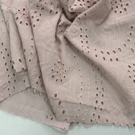 Хлопковое шитье, арт. QS2049-6 цвет пудровый