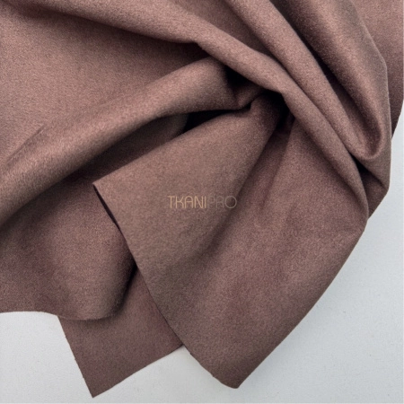 Замша на скубе цвет коричневый, арт. M1344-8