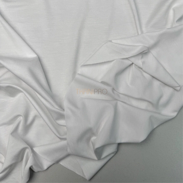 Трикотаж стрейч вискоза цвет молочный, арт. MD2129-2