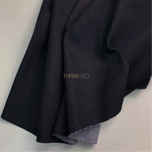 Ткань деним цвет черный, арт. JL5101-3