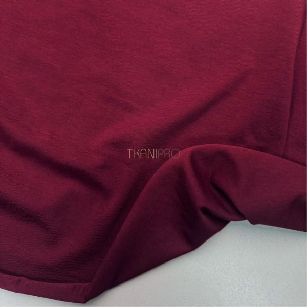 Трикотаж кулирная гладь цвет бордовый, арт. DK3555-3