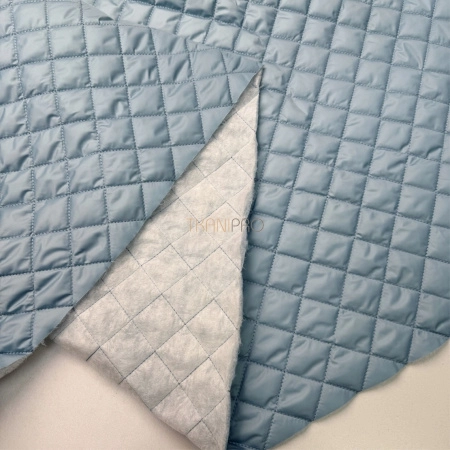 Стеганая ткань на синтепоне цвет бирюзовый голубой, арт. PS2282-23